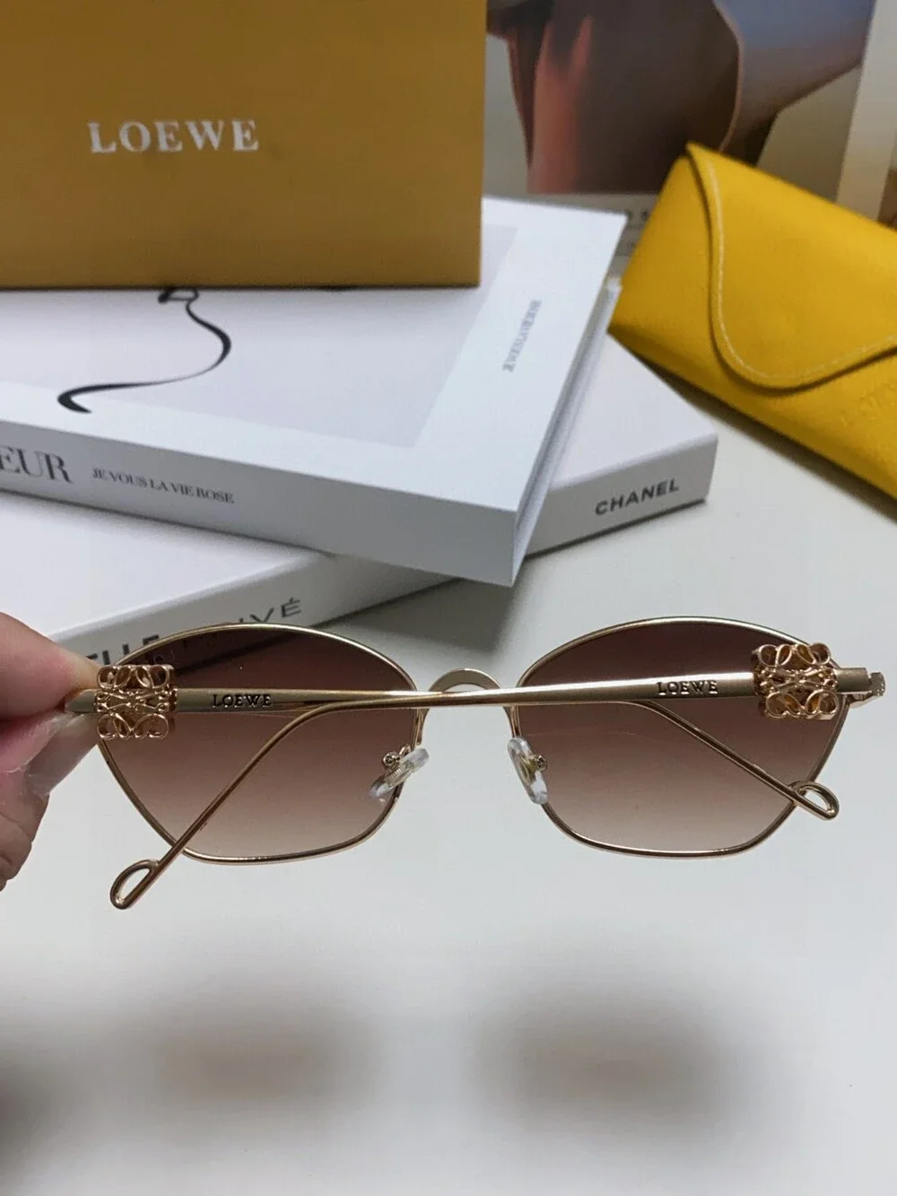 Loewe Metallic Hexagonal Sunglasses